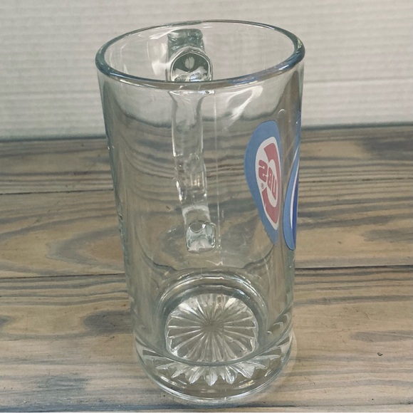 Chicago Cubs MLB Baseball Clear Glass Mug Stein with Emblem 12 oz - Picture 5 of 10